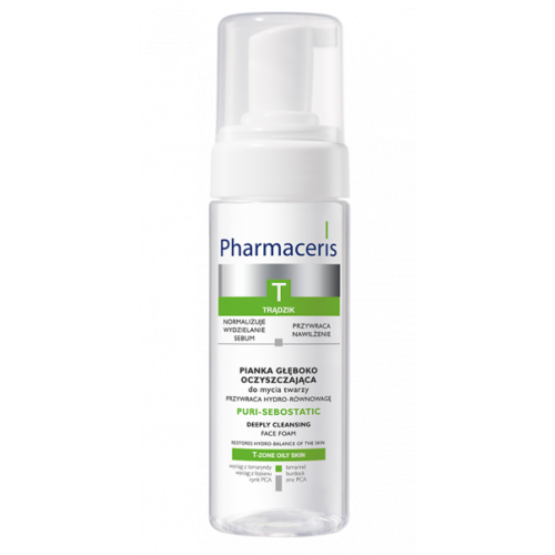 PHARMACERIS T Deeply  cleansing foam face cleansing foam RESTORES HYDRO-BALANCE OF THE SKIN PURI-SEBOSTATIC, 150ml