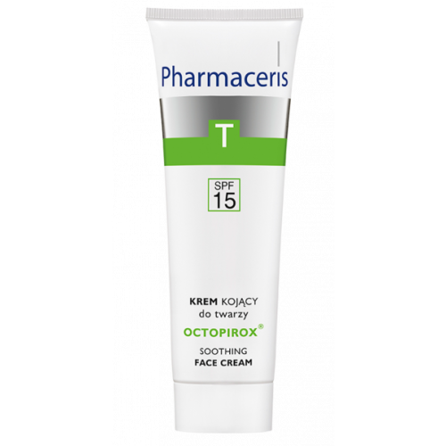 PHARMACERIS T  soothing face cream SPF 15 for seborrheic, reddened flake-prone skin OCTOPIROX, 30ml