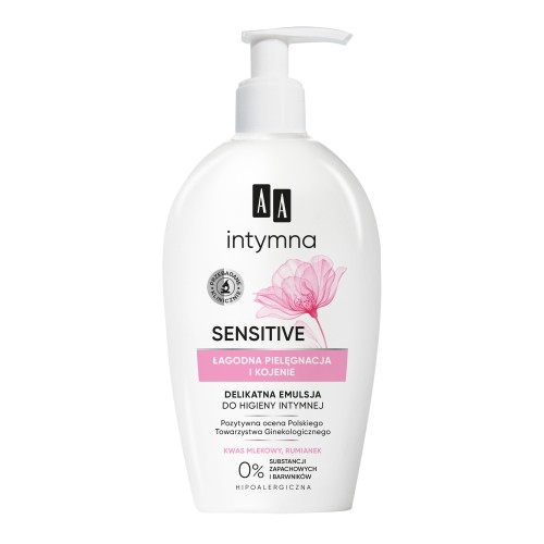 AA INTIMATE PROTECTION AND CARE SENSITIVE INTIMATE FEMINE EMULSION DISPENSER 300 ML