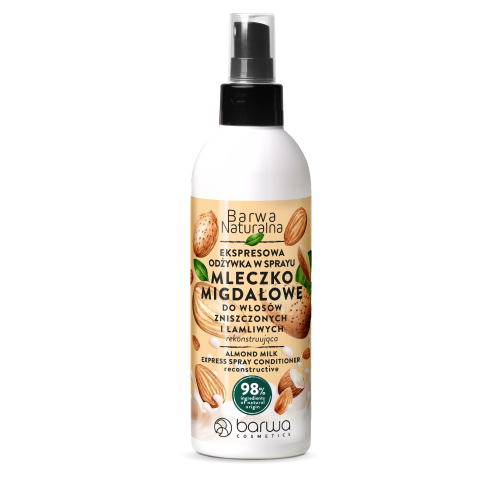 BARWA NATURAL ALMOND MILK EXPRESS SPRAY CONDITIONER RECOSTRUCTIVE 200ML