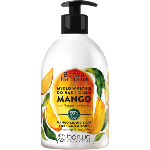 BARWA NATURAL MANGO HAND AND BODY MOISTURIZING LIQUID SOAP 500ML