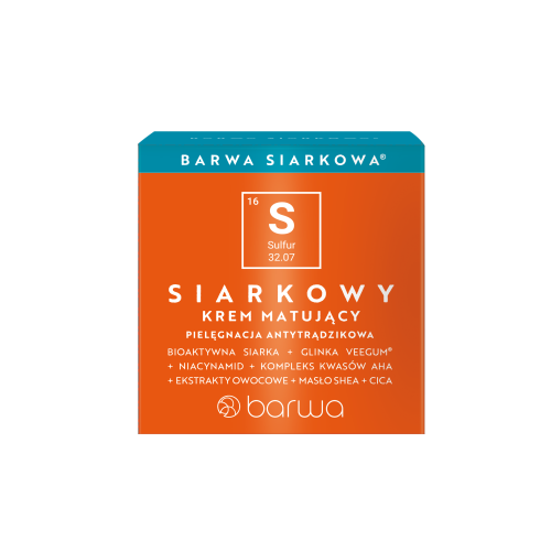 BARWA SULFUR MATTIFYING CREAM anti-acne care 50ML