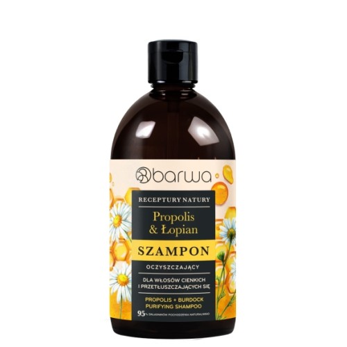 BARWA RECEPTURY NATURY Propolis + Burdock Purifying Shampoo 380 ml
