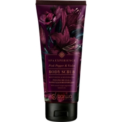 BARWA SPA EXPERIENCE MOISTURIZING & REGENERATING BODY SCRUB PINK PEPPER & VIOLET 180 ml