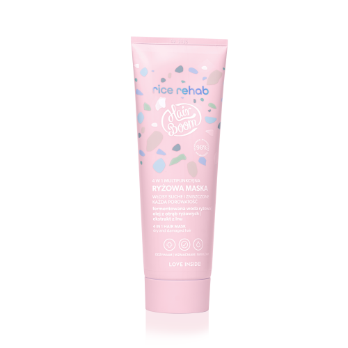 BODY BOOM  Hairboom Rice Rehab- 4 in 1 Multifunctional Rice Hair Mask, 200ml