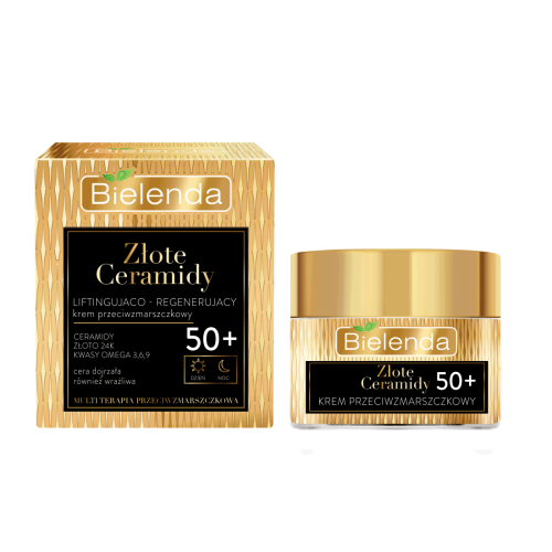 BIELENDA GOLDEN CERAMIDY LIFTING-REGENERATING anti-wrinkle cream 50+ DAY / NIGHT 50ml