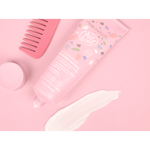 BODY BOOM  Hairboom Rice Rehab- 4 in 1 Multifunctional Rice Hair Mask, 200ml