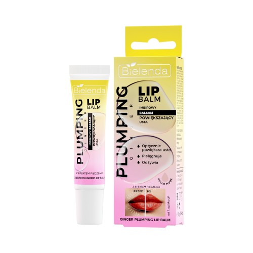 BIELENDA PLUMPING LIP BALM GINGER LIP VOLUMIZING BALM WITH BURNT EFFECT 10g