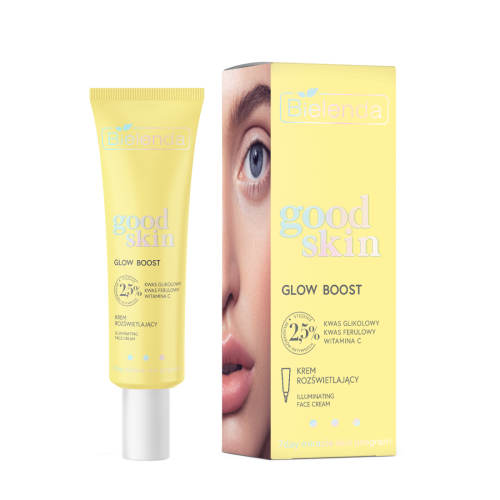 bielenda GOOD SKIN GLOW BOOST brightening cream glycolic acid, vitamin C, ferulic acid 50ml