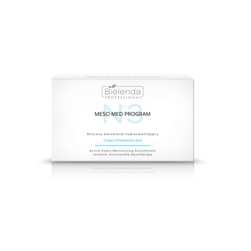 BIELENDA PROFESSIONAL ACTIVE HYDRO-MOISTURIZING CONCENTRATE 5 TYPES OF HYALURONIC ACID 10 x 3ml