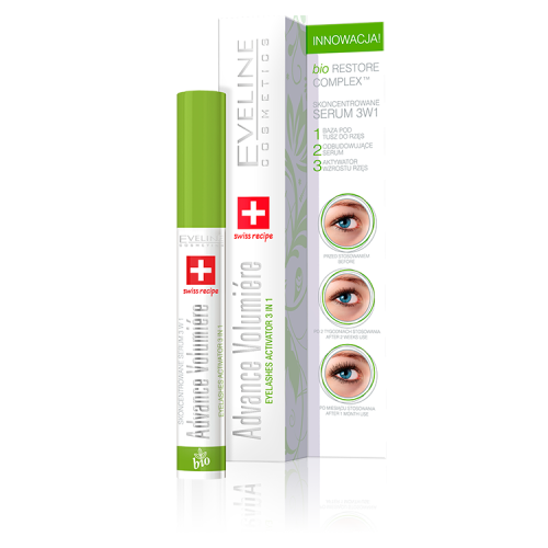 EVELINE EYELASHES CONCENTRATED SERUM 3 IN 1 ADVANCE VOLUMIÉRE 10ml