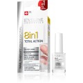 EVELINE NAIL THERAPY 8 IN 1 TOTAL ACTION SILVER SHINE, 12ml