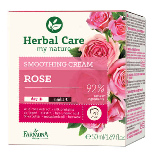 FARMONA HERBAL CARE Smoothing cream ROSE 50 ml  best before 02.2026