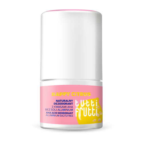 Farmona Tutti Frutti HAPPY CITRUS Natural Deodorant with AHA Acid - Aluminium Salts Free 50ml