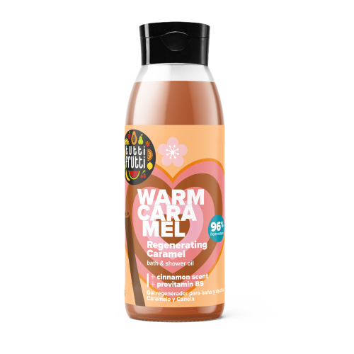 TUTTI FRUTTI Regenerating Bath Oil Caramel & Cinnamon 400ml