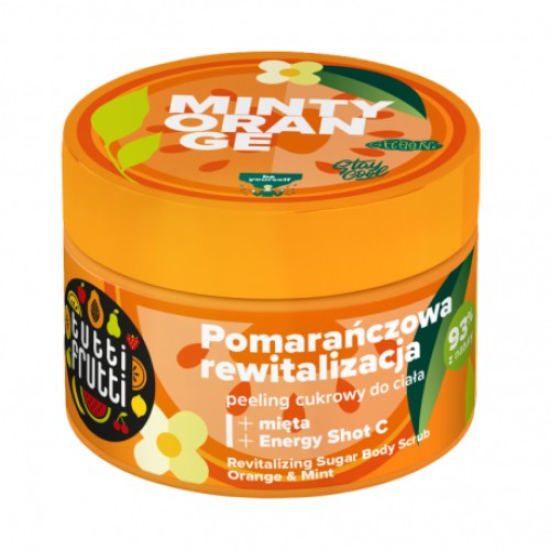 TUTTI FRUTTI Revitalizing sugar body scrub Orange & Mint 300g