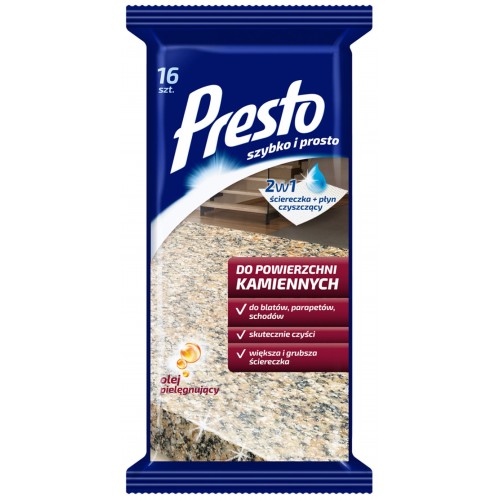 PRESTO HOUSING CLOTHS, FOR STONE SURFACES, 16 PCS