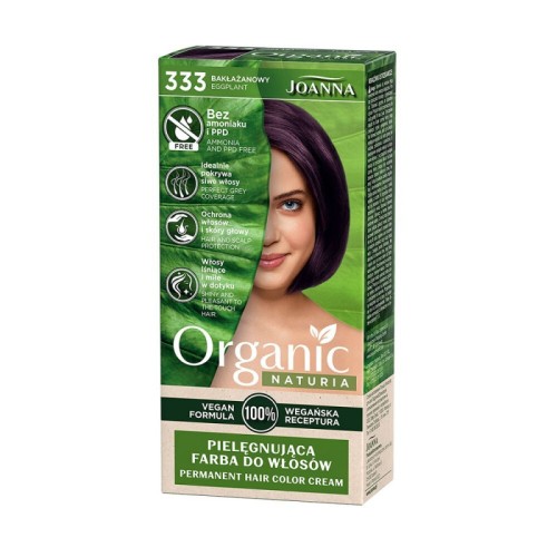 JOANNA ORGANIC VEGAN HAIR DYE NO 333 EGGPLANT