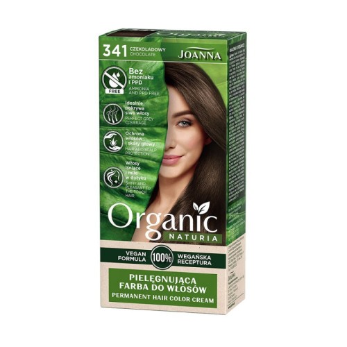 JOANNA ORGANIC VEGAN HAIR DYE NO 341 CHOCOALATE