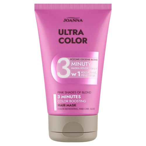 JOANNA ULTRA COLOR 3 MINUTE COLOR BOOSTING MASK PINK SHADES OF BLOND 100G
