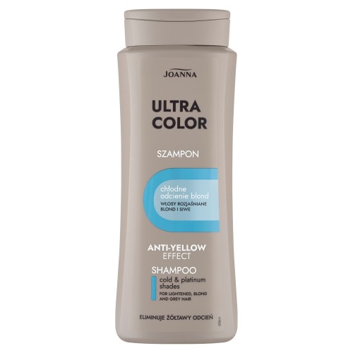 JOANNA ULTRA COLOR SYSTEM SHAMPOO FOR LIGHTENED AND GREY HAIR, 400ml