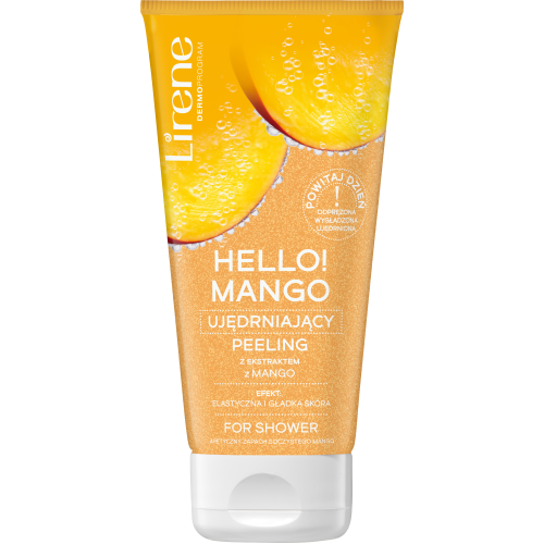 Lirene HELLO MANGO! Firming body scrub with mango extract for shower 175g