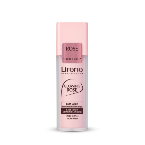LIRENE GLOWING ROSE Moisturizing & brightening base serum 30 ml