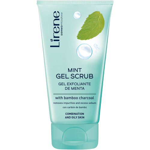 LIRENE Mint gel scrub with bamboo charcoal 150ml