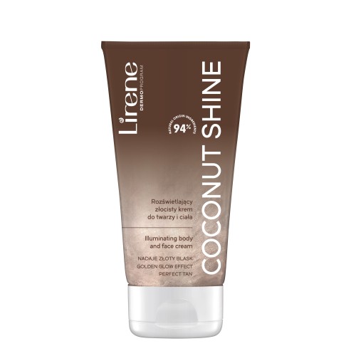 Lirene PERFECT TAN Illuminating body and face cream COCONUT SHINE 150ml