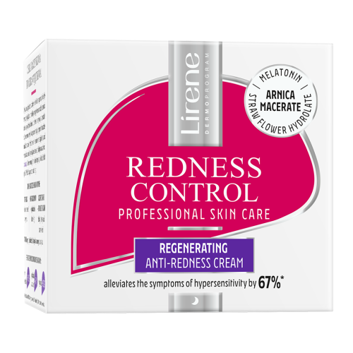 Lirene REDNESS CONTROL Regenerating anti-redness night cream 50ml