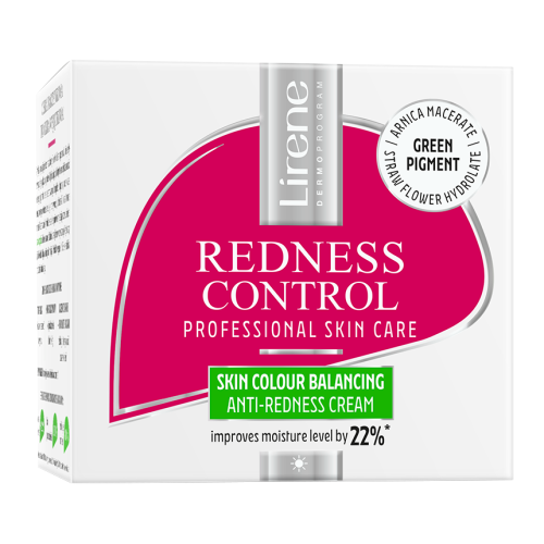Lirene REDNESS CONTROL Skin colour balancing anti-redness cream 50ml