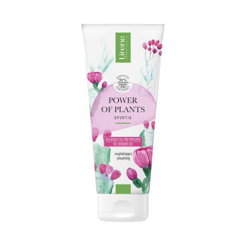 Lirene POWER OF PLANTS Smoothing oil shower gel OPUNTIA 200 ml