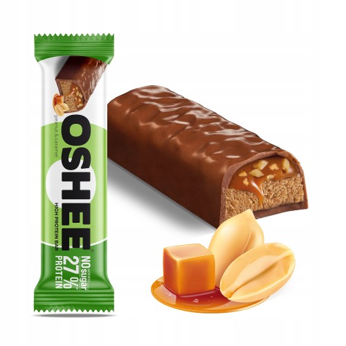 OSHEE PROTEIN BAR  Peanut & Caramel - protein bar with caramel filling and nuts 49 g