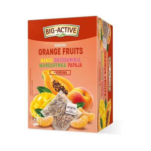 HERBAPOL BIG ACTIVE ORANGE FRUITS TEA 20 BAGS