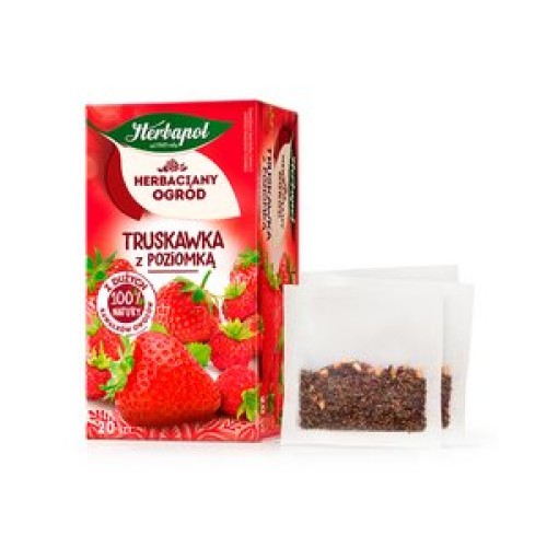 HEBAPOL TEA GARDEN STRAWBERRY & WILD STRAWBERRY 50G