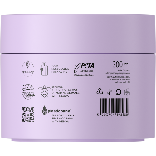 NEBOA GLOSSY HAIR Smoothing mask for hair lamination 300ml