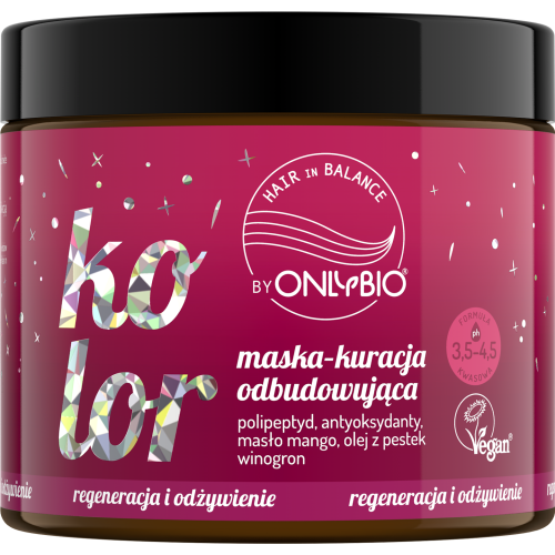 ONLYBIO HAIR IN BALANCE Color Mask - rebuilding treatment 280 ML