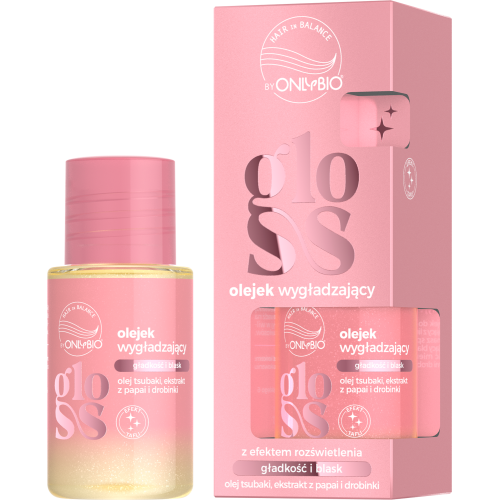 Onlybio Hair in Balance GLOSS Smoothing Oil with brightening effect 20ml