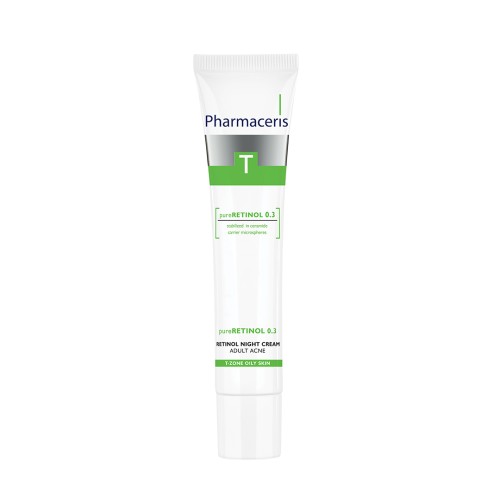PHARMACERIS  T Anti-acne night cream for adults pureRETINOL 0.3, 40ml
