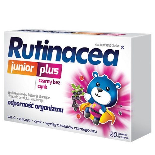 Aflofarm Suplementy Rutinacea Junior PLUS  20 tabl.