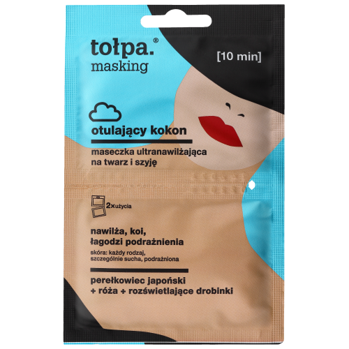 TOLPA MASKING WRAP COCOON ultra-moisturizing mask for face and neck, 2x5 ml