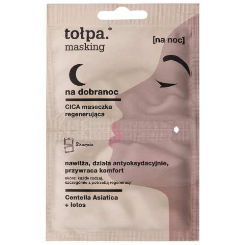 TOLPA MASKING GOOD NIGHT Cica regenerating mask, 2x5 ml