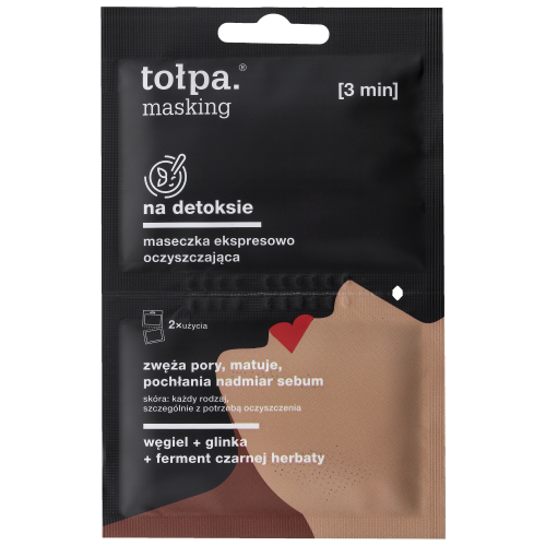 TOLPA MASKING ON DETOX express cleansing mask, 2x5 ml