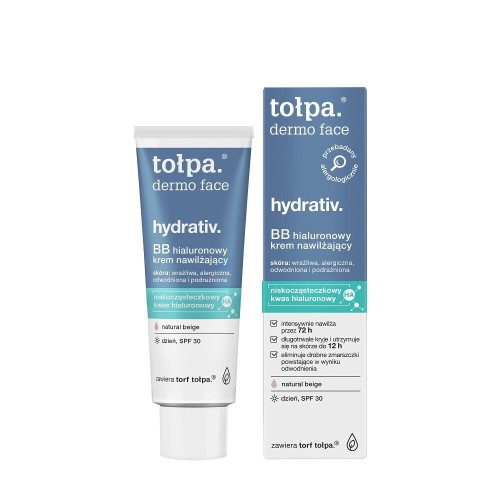 TOLPA DERMO FACE HYDRATIV BB Hyaluronic Moisturizing Day Cream, SPF30, 40 ml