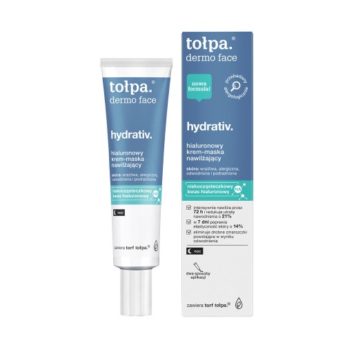 TOLPA DERMO FACE HYDRATIV Hyaluronic moisturizing cream-mask, 40 ml