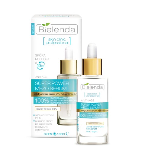 BIELENDA SKIN CLINIC PROFESSIONAL Actively Hydrating ANTI-AGE Day/Night Serum, 30ml