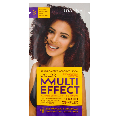 Joanna MULTI EFFECT INSTANT COLOR SHAMPOO 07 DEEP BURGUNDY 35 g