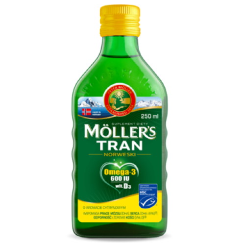 MOLLERS NORWEGIAN COD-LIVER OIL LEMON 250ML