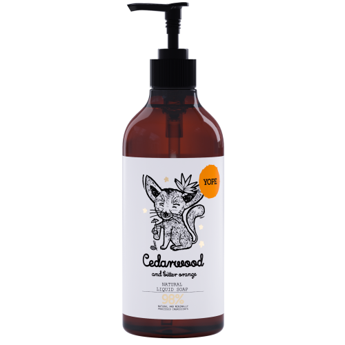 Yope Natural Liquid Soap with Cedarwood and Bitter Orange 500ml
