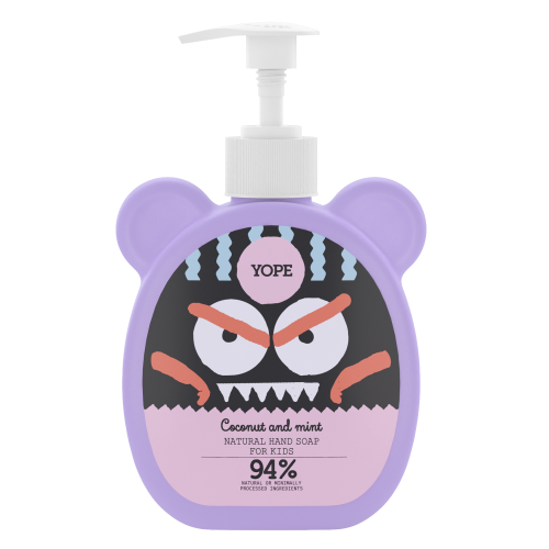 YOPE NATURAL HAND SOAP FOR KIDS WITH COCONUT AND MINT 400ML